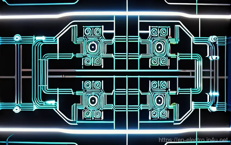 디지털 회로 기초 - **Prompt: "A hyper-realistic, intricate digital landscape composed of shimmering pathways and glowin... 디지털 회로 기초 - **Prompt: "A hyper-realistic, intricate digital landscape composed of shimmering pathways and glowin...