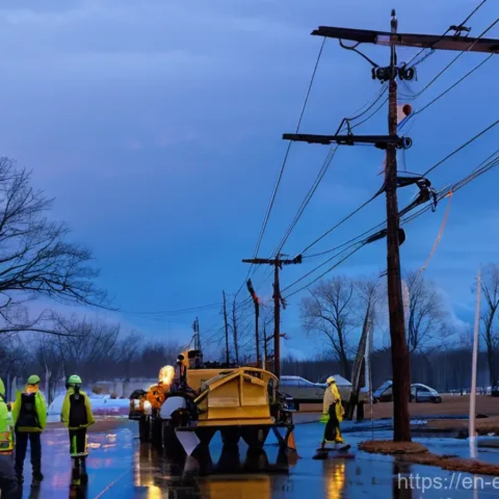 전력 시스템 리스크 분석 - **Prompt: Extreme Weather Response and Grid Resilience**
"A dramatic, cinematic shot of skilled ...