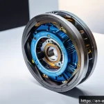 Home 18 전기기기 시스템 설계 - A highly detailed cutaway illustration of a next-generation electric motor using neodymium-iron-boro...